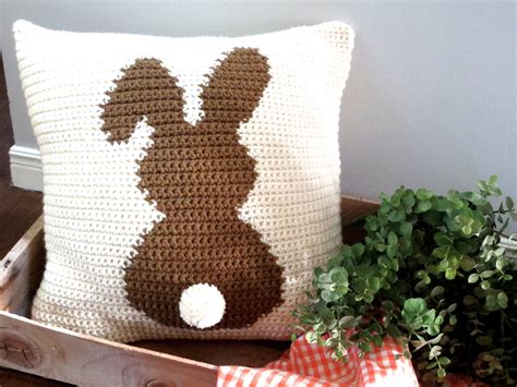 Crochet Pattern Bunny Pillow Crochet Pillow Crochet DIY - Etsy