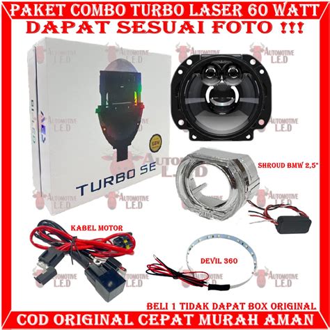 Jual COMBO PAKET HEMAT BILED WST TURBO SE LASER 60 WATT ORIGINAL BILED