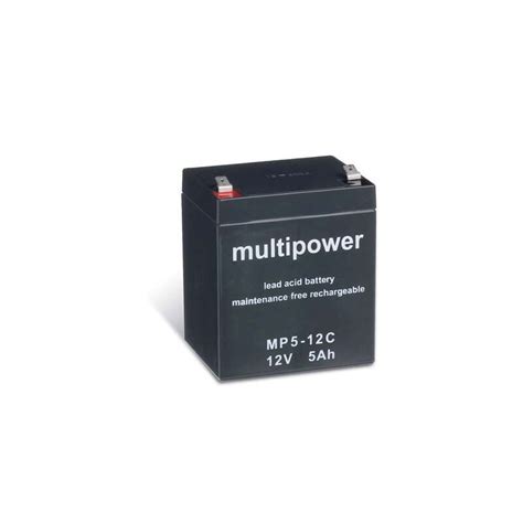 Multipower MP5 12C 12 Volt 5000mAh Pb Blei Akku AGM Zyklenfest