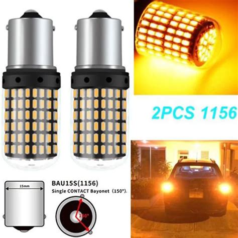 Pcs V Smd Bau S Py W Canbus Amber Car Led Turn Signal