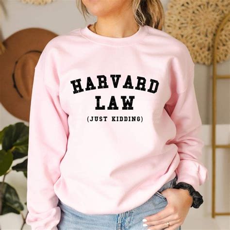 Harvard Law just Kidding Graphic Shirt - Etsy