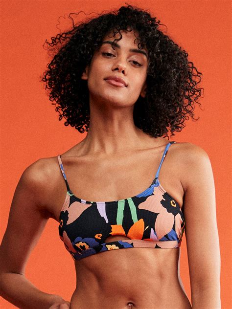 Color Jam Top De Bikini Bralette Para Mujer Roxy