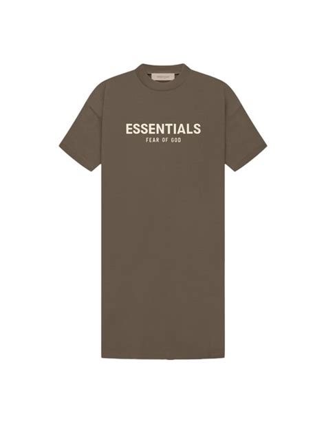 Fear Of God Essentials Tee Dress Wood Solesense