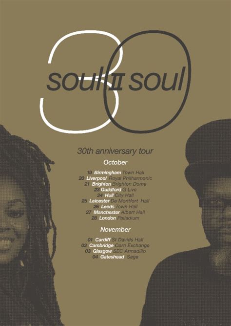 Soul Ii Soul Headline 2018 30th Anniversary Tour • Withguitars