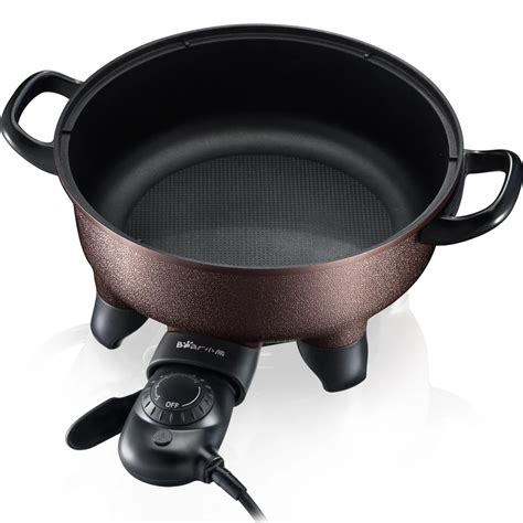 220V Bear 4L Electric Hot Pot Multi Cooker Non Stick 5 Gear Control Electric Frying Pan Pot