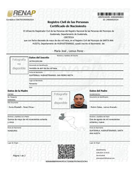 Certificado Maria Jose Lemus Pdf Gobierno Y Personalidad