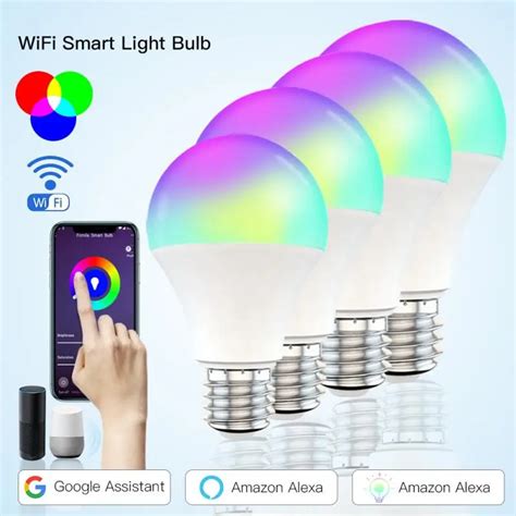 Tuya W Wifi Smart Dimmbare Lampe B E Led Rgb Licht Arbeitet Mit