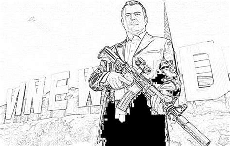 Gta Coloring Pages Nimrakaelan