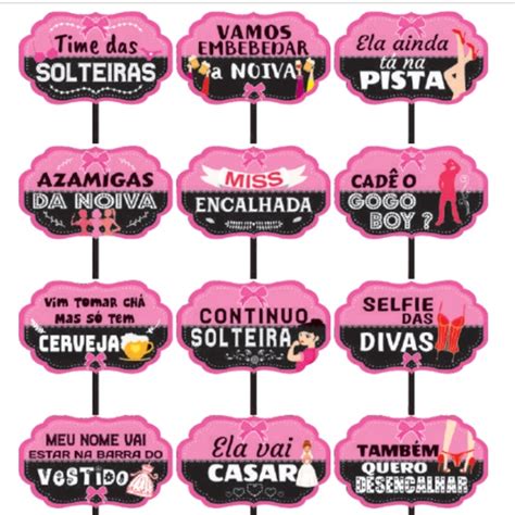 Kit Plaquinhas Divertidas Para Fotos Lingerie Shopee Brasil