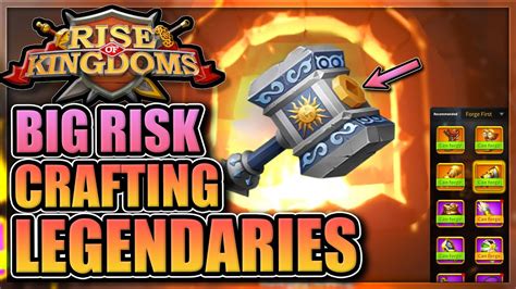 Crafting Kvk Legendaries For Talents In Rise Of Kingdoms So Many