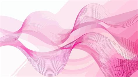 Abstract Pink Wavy Lines Background Illustration Premium Ai Generated