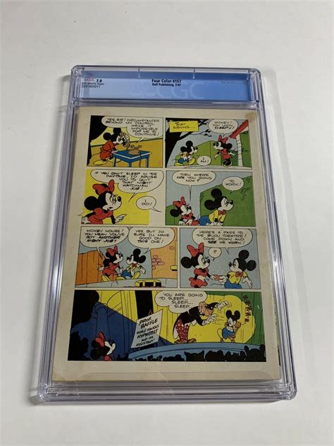 Dell Four Color Cgc Ow Pages Mickey Mouse Beanstalk Classic