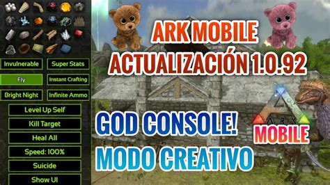 Ark Mobile Actualizaci N Modo Creativo En Single Player God