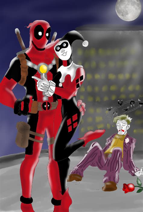 Deadpool And Harleyquinn Crazy Love Cotm Feb By Vincenthein On Newgrounds