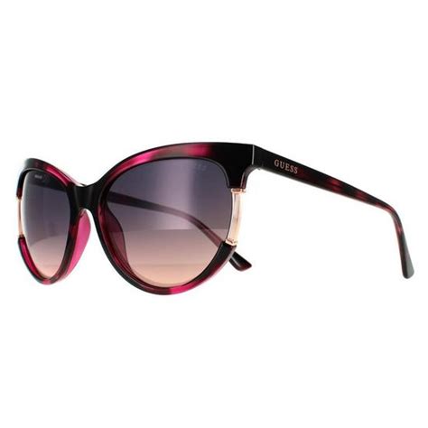 Sunglasses Cat Eye Violet Havana Violet Gradient Gu7725 Guess