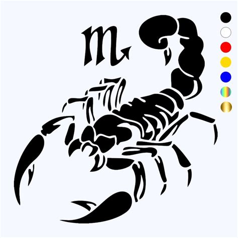 Waterproof And Sunscreen Scorpion Funny Car Sticker Vinyl Decal Car