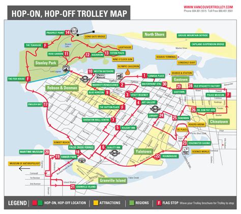 Route map, Sightseeing, Granville island