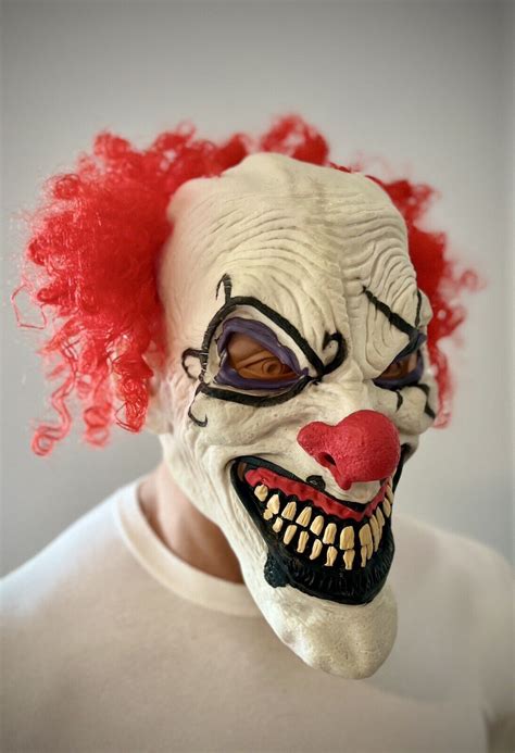 Scary Clown Mask Halloween Costume Creepy Clown Gem