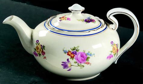 Claridge Cobalt Border Teapot And Lid By Aynsley John Replacements Ltd