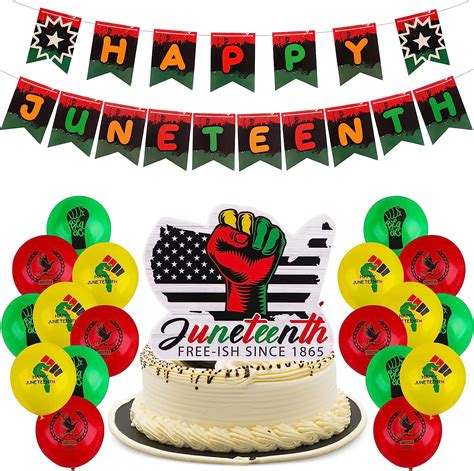 Amazon Yimu Pcs Happy Juneteenth Hanging Banner Juneteenth