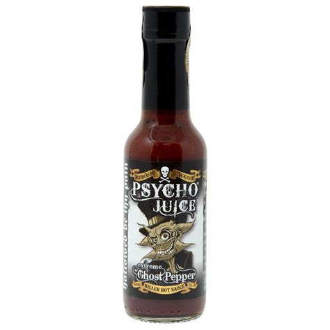 Psycho Juice Extreme Ghost Pepper Hot Chilli Sau Cazaar