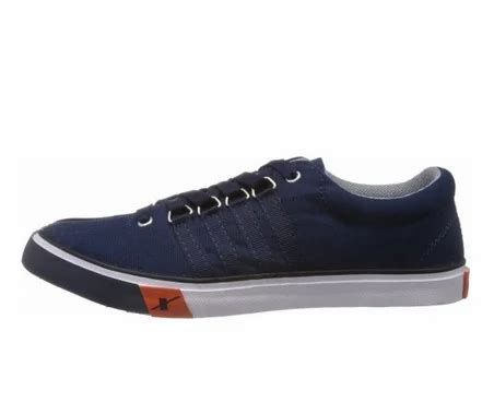 Black And White Sparx Men S Navy Blue Canvas Sneakers At Rs 950 Piece