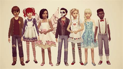 Sims 4 Kids CC Halloween Costumes