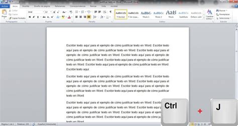 C Mo Justificar Un Texto En Word Ejemplos Y Consejos