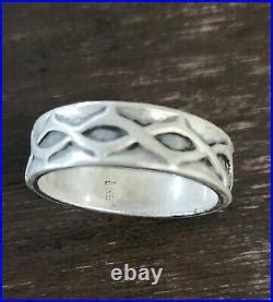 Retired James Avery Size Crown Of Thorns Band Ring Vintage James