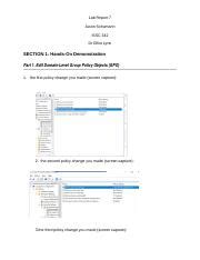 Schumann Lab Report Docx Lab Report Justin Schumann Issc Dr