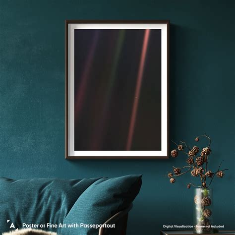 Pale Blue Dot Poster Original Remastered By Astrography