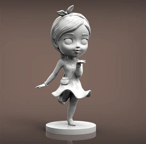 Anime Girl 3d Print Model 3d Print Model In Sculpture 3dexport Print