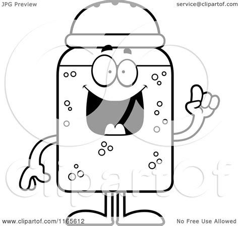 Salt Shaker Coloring Page Sketch Coloring Page