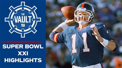 Phil Simms Leads Giants To Super Bowl Xxi Victory Vs Broncos New