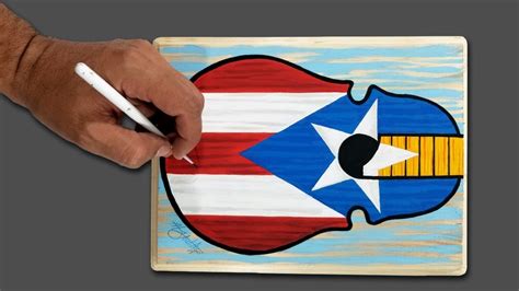 Puerto Rican Flag La Bandera De Puerto Rico Puerto Rico Art Flag ...