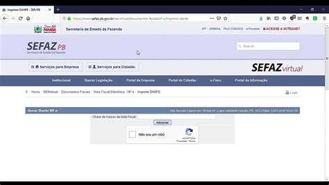 Gerar Danfe Em Pdf A Partir De Chave De Acesso Da Nota Fiscal Youtube
