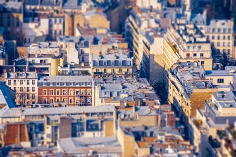 Paris View from Montparnasse Tower Stock Photo - Image of afterglow ...