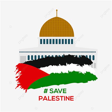 Palestine Flag Vector Png Images Palestine Flag With Masjid Aqsa