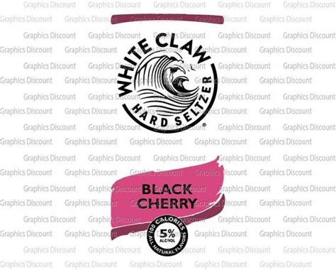 Unofficial Black Cherry White Claw Can Design Svg White Claw Cans