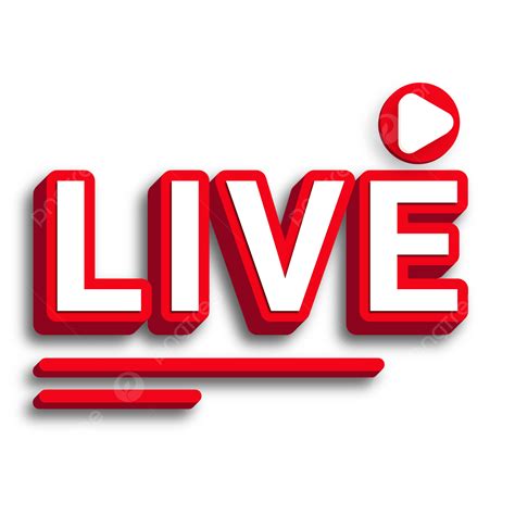 Live Button Vector Illustration Live Button Live Streaming Png And