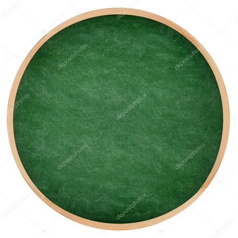 Round Green Chalkboard Or Blackboard Circle — Stock Photo © Maridav