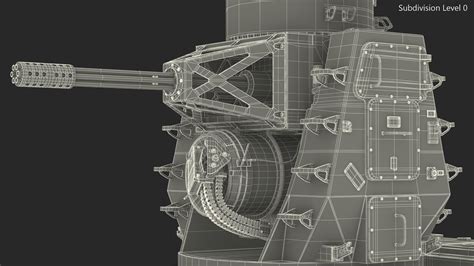 Mark Phalanx Close In Weapon System Marine Rigged D Model