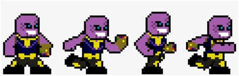 Thanos Pixel Art Free Transparent Png Download Pngkey