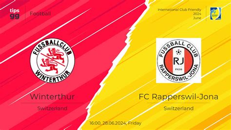 Winterthur Vs FC Rapperswil Jona 28 06 2024 At International Club