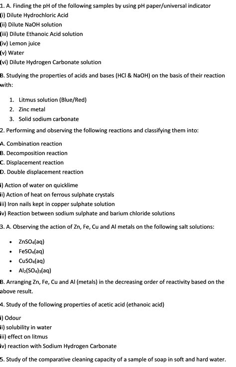 Cbse Class 10 Science Syllabus Free Pdf Download