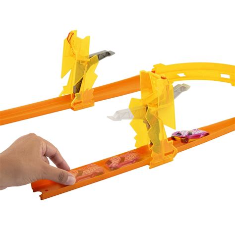 Hot Wheels Lightning Boost Pack Track Builder Bilbane Og Bil HMC