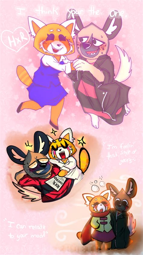 136074 Safe Artistdigitalphobia Haida Aggretsuko Retsuko