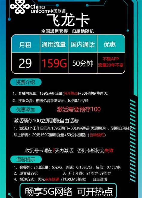 159g大流量僅29元，中國聯通推出「新套餐」！月租20年有效不變？ 每日頭條