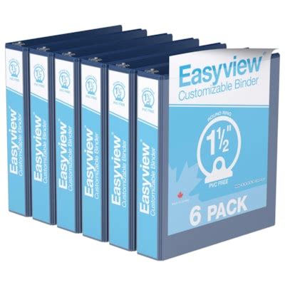 Davis Group Easyview Premium Customizable Binder D Ring Royal