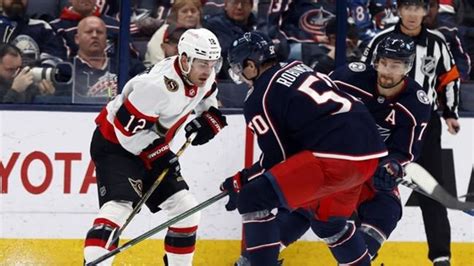 Marchenkos Ot Goal Lifts Blue Jackets Over Senators 4 3 Lethbridge